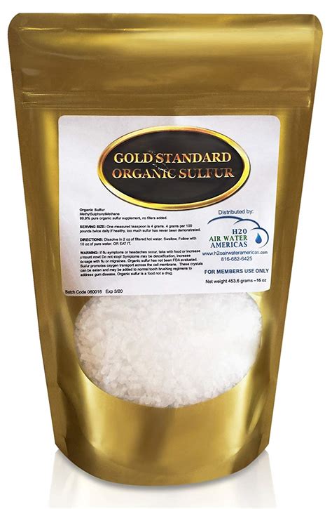 Organic Sulfur Crystals - Prolean Wellness - Shop Supplements