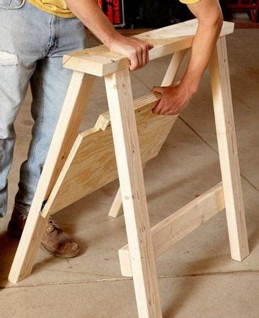 Wood Work Folding Plywood Sawhorse Plans PDF Plans