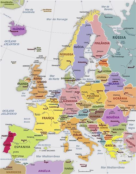 Mapa da Europa / Europa mapa online