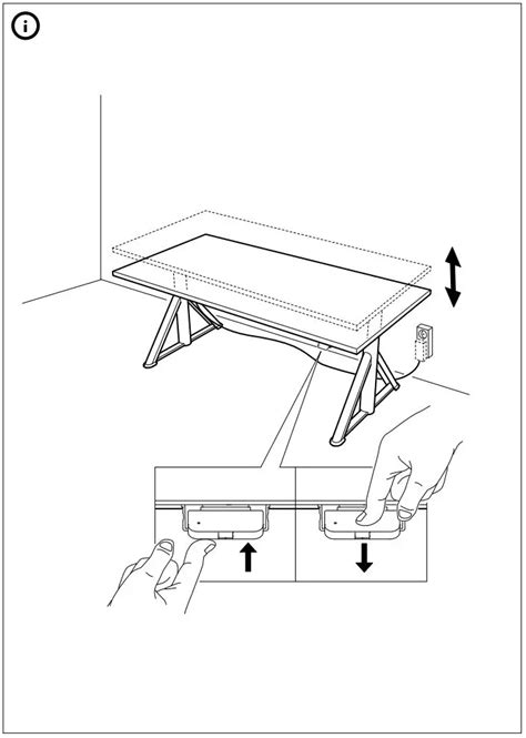 IKEA IDASEN Desk Instruction Manual