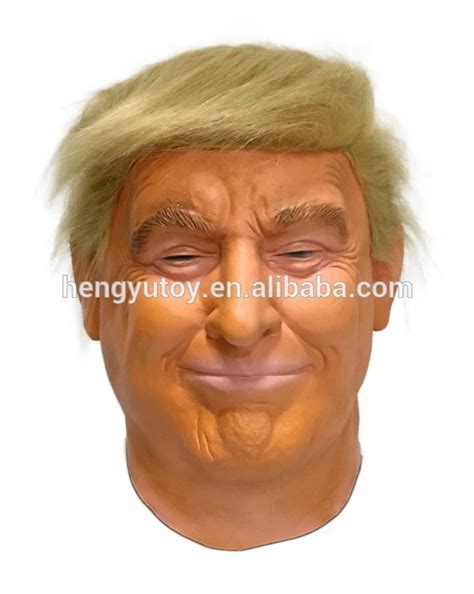 Realistic Adults Halloween Deluxe Latex Full Head Donald Trump Mask ...