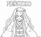 Nezuko From Demon Slayer Coloring Page  Free Printable Pages sketch template