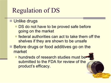 Dietary Supplements Efficacy, Safety and Regulations