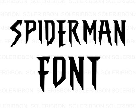 Spiderman Alphabet Font Spiderman SVG spiderman font svg | Etsy