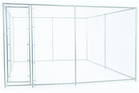 Heavy Duty Chain Link Dog Kennel Enclosure – 6’H x 5’W x 15’L or 10’W x ...