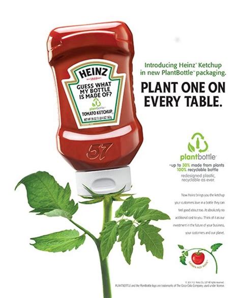 Best Magazine Ads | Heinz B2B advertising spoke to concerns about sustainability in 2012 ...