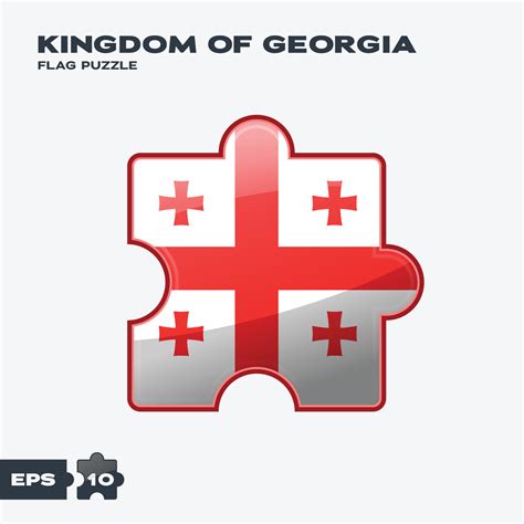 Kingdom of Georgia Flag Puzzle 14319942 Vector Art at Vecteezy