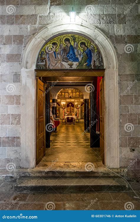 Doors and Interior of the Church of the Holy Trinity in the Old Editorial Photo - Image of ...