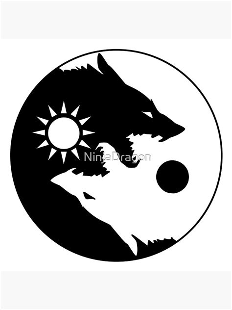 "Skoll and Hati" Canvas Print by NinjaDragon | Redbubble