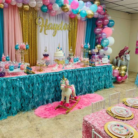 Unicorn Birthday Party Ideas | Photo 11 of 17 | Girls birthday party themes, Princess theme ...