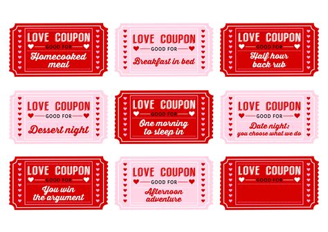 Love coupons, Coupon template, Coupons for boyfriend