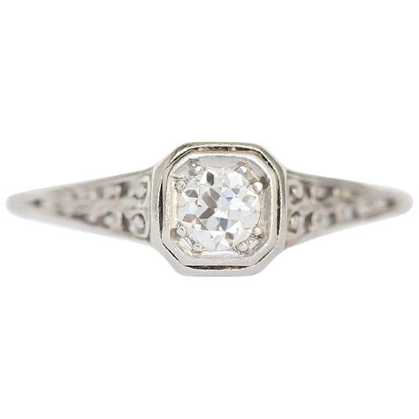 .20 Carat Diamond Platinum Engagement Ring For Sale at 1stDibs