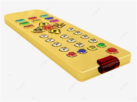 Universal Remote Control With Colorful Gem Buttons In, Electronics, Closeup, Media PNG ...