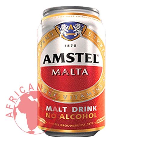 Amstel Malta – Non-Alcoholic Malt Drink Can 24 x 33cl – African Shop