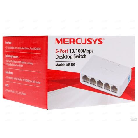 Mercusys 5Port 10/100Mbps Network Switch Mini Dekstop MS105 | LankaGadgetsHome | +94 778 39 39 ...