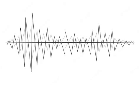 Premium Vector | Sound wave in line graph form with different amplitude for equalizer Vector ...