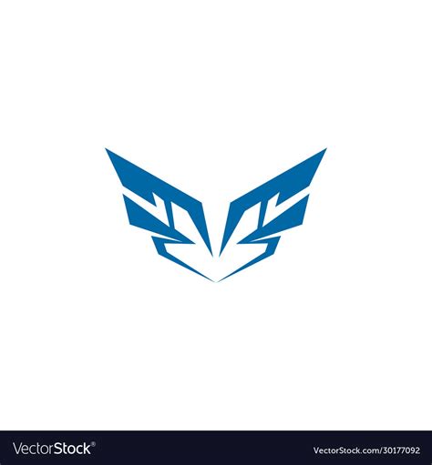 Wings logo design inspiration template Royalty Free Vector