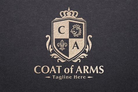 Coat of Arms Logo Template | Coat of arms, Logo templates, Logo design