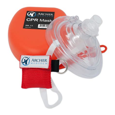 Buy CPR (with Additional Keychain CPR ) - First Aid Face Shield with One-Way Breath Valve ...