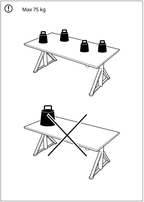 IKEA IDASEN Desk Instruction Manual
