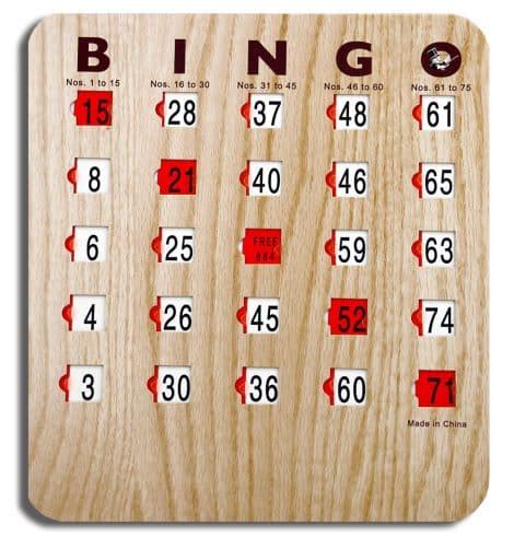 Rent sliding bingo cards for your next party at All Seasons Rent All