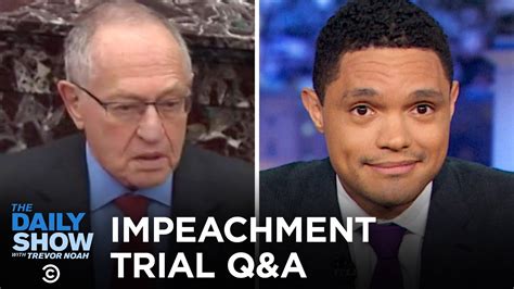 Trump Lawyer Alan Dershowitz Shocks at the Impeachment Trial | The Daily Show - YouTube