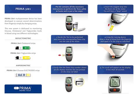 Prima Home Test 3 in 1 Cholesterol,Triglycerides,Glucose Complete Self Testing Kit- Buy Online ...