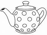 Tea Kettle Coloring Page Sketch Coloring sketch template