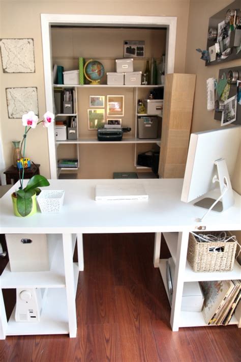 DIY Home Office Desk From An Old Door - Shelterness