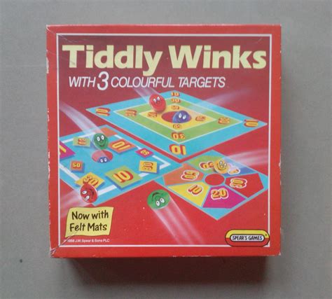 Tiddly winks game, childrens game , vintage board game, Spears Game by rachelsoddsandbodds on ...