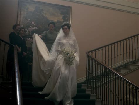 The Crown re-created Princess Margaret's wedding gown down to the | Princess Margaret's Wedding ...