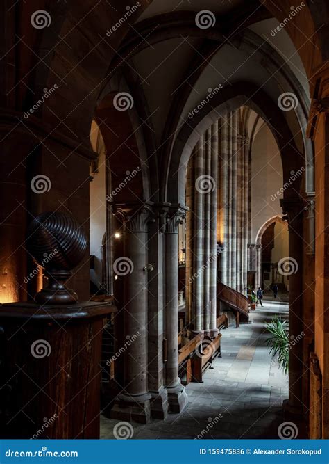 Details of Interior of the Church Saint Thomas, Strasbourg Stock Photo - Image of catholic ...