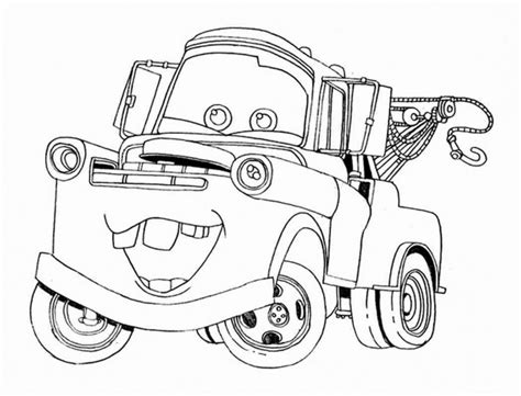 Disney Cars Mater Coloring Pages