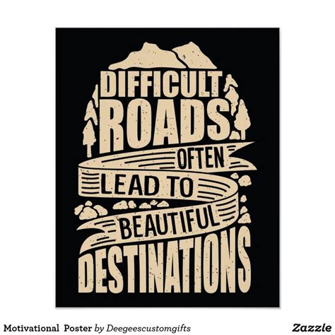 Motivational Poster | Zazzle | Inspirational quotes posters ...