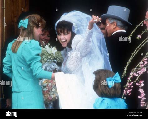 Maria Shriver wedding 1986 Photo By John Barrett/PHOTOlink Stock Photo - Alamy