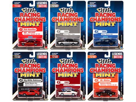 Racing Champions Mint 2022 Set 6 Cars Release 1 1/64 Diecast Model Cars ...