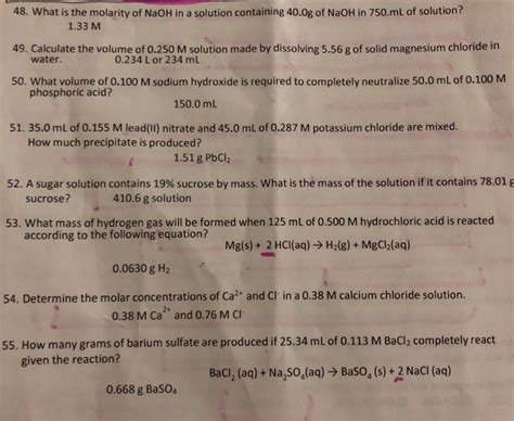 Solved 48. What is the molarity of NaOH in a solution | Chegg.com