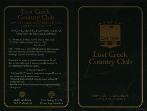 Lost Creek Country Club - Course Profile | Course Database