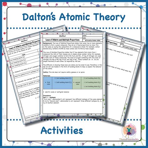 Dalton's Atomic Theory Activities - Amped Up Learning