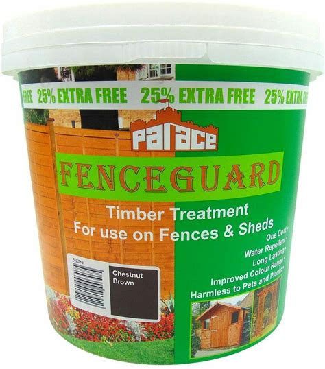 Fenceguard Chestnut Brown Fence Paint 5 Litre - 1st Class Supplier of Landscaping , Building and ...