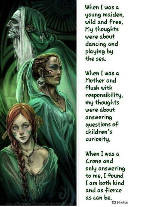 The Crone | Maiden mother crone, Triple goddess, Witch