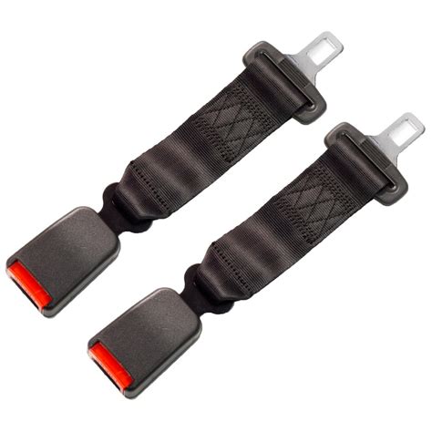 10" Seat Belt Extender 2-Pack (Type A: 21.5mm Wide Metal Tongue) - No ...