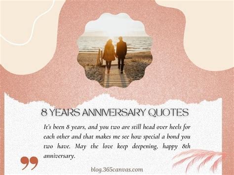 65 Great 8th Year Bronze Wedding Anniversary Quotes - 365Canvas Blog