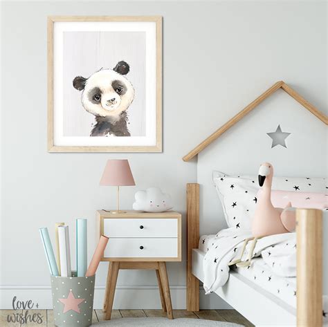 Baby Panda Print Panda Nursery Art Panda Room Decor Baby | Etsy