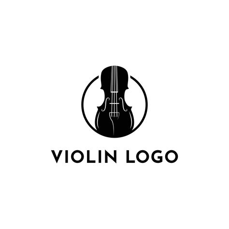 Violin logo design idea with circle 36194666 Vector Art at Vecteezy