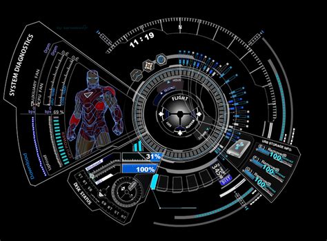 Iron Man HUD Jarvis Blue 1.0 by Mitra0000 on DeviantArt