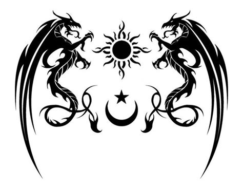 Dragon+symbols | Tribal Dragons & Symbols Tattoo | Tattoo Tabatha | Test | Pinterest | Symbols ...