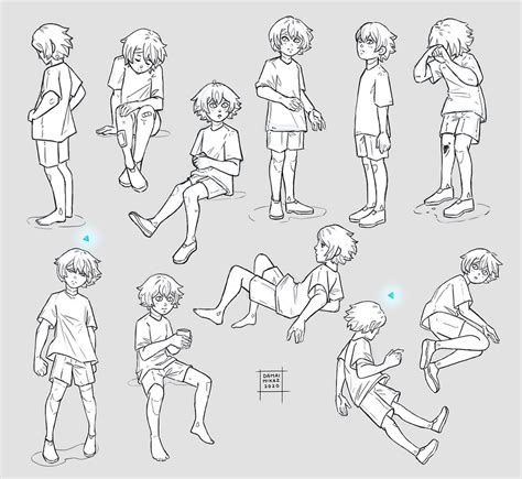 Sketchdump January 2020 [Child poses] by DamaiMikaz on DeviantArt