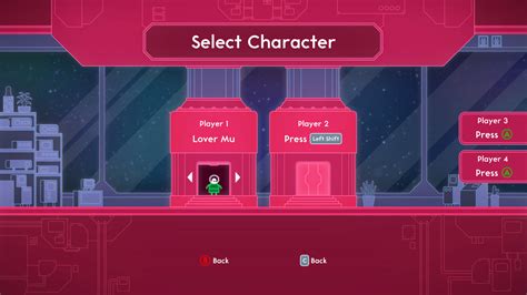 Select character - Lovers in a Dangerous Spacetime | Interface In Game