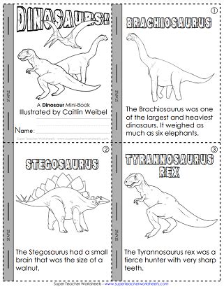 Dinosaur Printable Worksheets